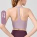 European And American Style Women's Sports Bra With Chest Pads, Yoga Wear, Beautiful Back, Shockproof, Halter Neck,_ecoleips.com