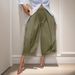 European And American Cross-border Foreign Trade Casual Solid Color Wide-leg Cropped Pants, Comfortable_ecoleips.com