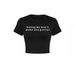 Hot Sale Cross-Border European American Sweet And Spicy Tight-Fitting Letter Print Summer Slim-Fit Crop Top Wholesale_ecoleips.com