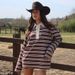Spring New Loose Striped POLO Collar Long-sleeve Top, Stylish And Casual, 2026 Cross-border Commuting_ecoleips.com