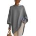2026 Autumn And Winter Round Neck Pullover Sweater Women's Loose And Lazy Style Solid Color Women's Sweater_ecoleips.com