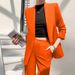 Women's Clothing Autumn Small Suit Jacket Spring And Autumn Two Piece Suit Small Red Loose Casual Suit_ecoleips.com