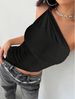 Hot Selling Foreign Trade Cross-Border Women's American Sweet And Spicy Style Tank 2025 Spring Summer New Irregular Hem_ecoleips.com