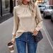 Women's Textile Hollow out Fashion T-Shirt Autumn Winter New 2024 Trendy Top for European And American Markets_ecoleips.com