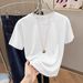 Women's Clothing Women's Casual Round Neck Short Sleeve T-Shirt Multi-Color Style Simple Stylish Sports Top Solid Color Loose Fit_ecoleips.com