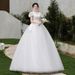 French Style Light Wedding Dress New Simple Bridal Gown Floor Length Forest Style Little White Dress For Marriage Registration_ecoleips.com