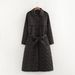 Women's Quilted Long Trench Coat Cotton Jacket Autumn Winter Fashion For Ladies_ecoleips.com
