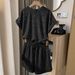 Women's Starry Sky Short Sleeve Knitted Cover up Batwing Sleeve T- Sleeve Lyocell Flowing Texture New Summer Style_ecoleips.com