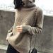 Women's Oversized Turtleneck Sweater – Chunky Knit Pullover – Korean Style Loungewear (S-XL/One Size)_ecoleips.com