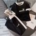 Women's Summer Crew Neck Short Sleeve Top And Drawstring Sweatpants Casual Set 8002 Print_ecoleips.com