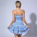 European And American Niche Design Ruffled Sexy Mini , Feminine Strapless Hollowed-out Layered Waist-slimming Cake_ecoleips.com