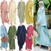 Women's Clothing Loose Bat Sleeve Long Skirt Dress Women's Robe_ecoleips.com
