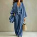 Women's Summer Casual Three Piece Set American Style Loose Cotton Linen Mid Length Vest Cardigan Sleeveless Top_ecoleips.com