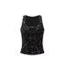 Women's Clothing suspenders sexy design slim sequin solid color vest_ecoleips.com