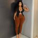 European And American Style Women's Solid Color Halter Neck Slim Fit Top Sexy Hot Small Vest Fashion Wholesale Girls' Clothing_ecoleips.com