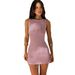 DiYun European And American Y2K Hot Girl Hollow Out Sexy Sleeveless Bodycon Dress Women's Clothing 2026 Spring/Summer_ecoleips.com