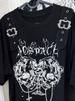 Yabi Hottie Gothic Dark Vintage Tops Subculture Y2k Print Short Sleeves Loose T-shirt Women Black Casual Clothes 2000s Chic Tees_ecoleips.com
