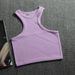French-Inspired Sweet & Spicy Workout Top - Off-Shoulder High Neck Sports Vest, Breathable Quick-Dry Knit For Running & Gym_ecoleips.com