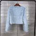 K Solid Color Short Women's Faux Fur Coat_ecoleips.com