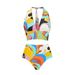 Women's Sexy Deep V-Neck Bikini Set - Floral Printed Swimsuit For Beach & Pool_ecoleips.com