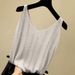 Women's Clothing V Neck Camisole Spring New Style Hot Diamond Loose Suit Inner Top Sleeveless Bottoming Shirt_ecoleips.com