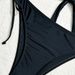 Women's Clothing Black Striped Print Triangle Bikini Sexy Two Piece Swimsuit Rainbow Style Women's Clothing_ecoleips.com