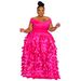 Verve N8052 Women's Plus Size High Waist Slimming Elegant Party Evening Dress_ecoleips.com