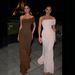 French Style Elegant Sophisticated One Shoulder Slim Fit Slit Hem Dress High End Vintage Casual Party Cocktail Evening Dress For Women_ecoleips.com