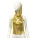 Metallic Halter Neck Crop Top – Sleeveless Hooded Vest (Streetwear, Clubwear, XS-L, Sexy Backless Design)_ecoleips.com