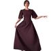 Women's Clothing Women's Round Neck Short Sleeve Dress Elegant Spring Style Full Swing Dress For Formal & Casual For Women_ecoleips.com