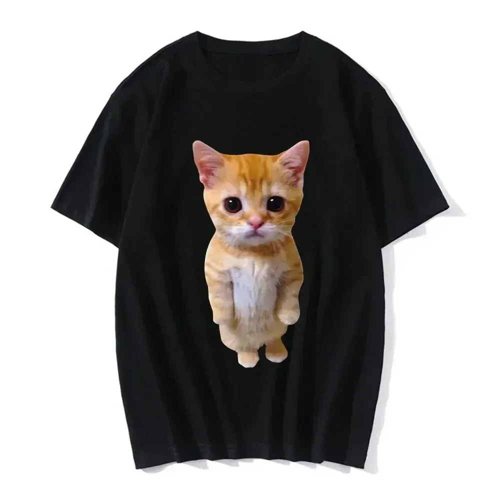 Funny Cat 3D Print Women Casual Oversized T-Shirt Women Men Harajuku T Shirts Girl Boy Casual Fashion Clothes_ecoleips.com