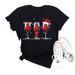 New Clothing Cross-border Supply: Merry Christmas, Christmas Tree, Santa Claus Print, Women's Loose-fit Letter Print_ecoleips.com