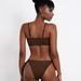 European And American Women's 2024 New Style Solid Color Triangle With Bow, Sexy Swimsuit For Women_ecoleips.com