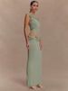 Mozision One Shoulder Slinky Sexy Maxi Dress Women Summer Fashion Backless Sleeveless Split Club Party Long Dress Elegant_ecoleips.com