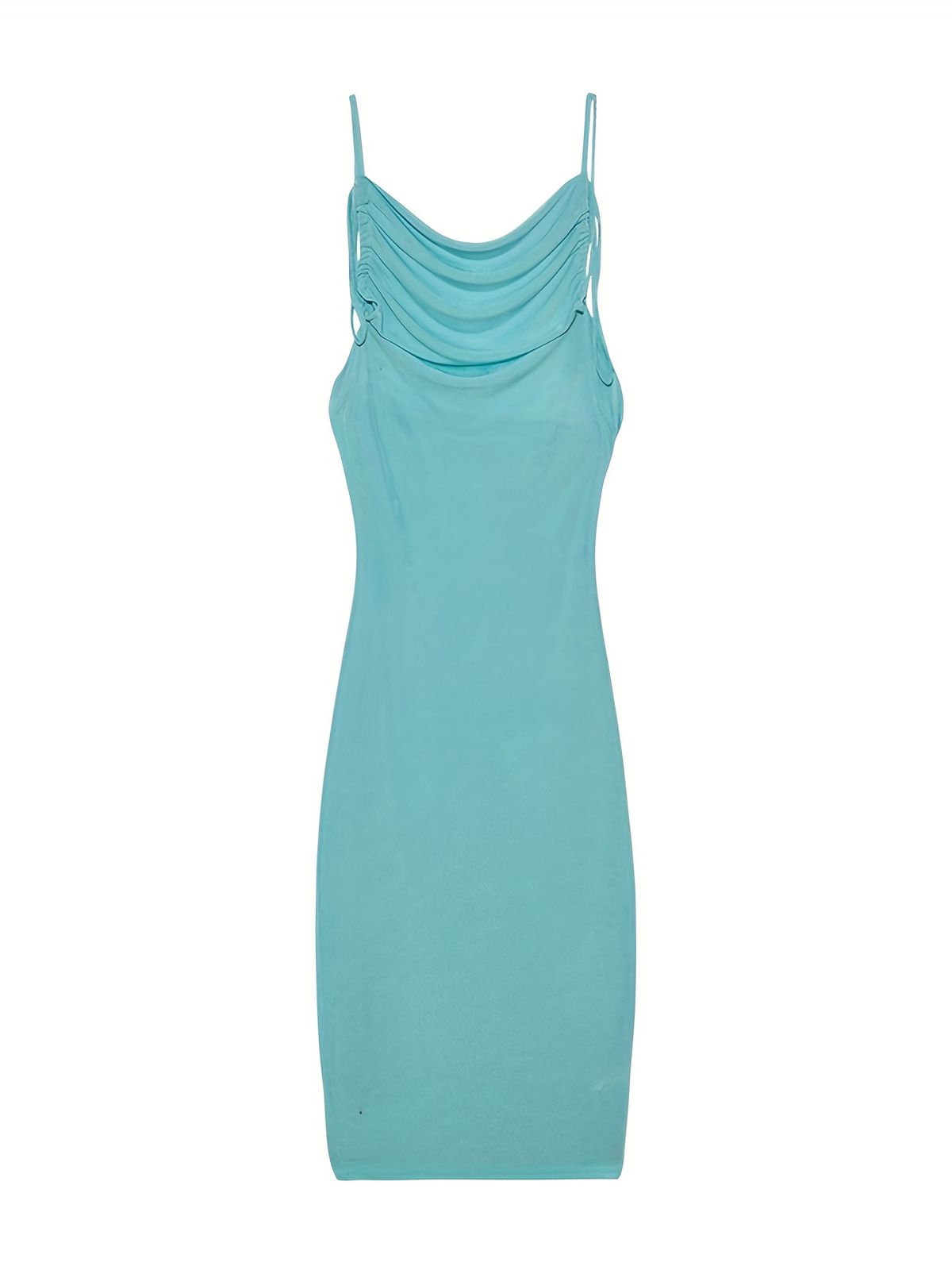 2024 New Summer Fashion Sexy Strapless Hang Neck Temperament Dress_ecoleips.com