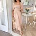 DiYun European And American Casual Vacation Short-Sleeve Simple Long Dress Women's Clothing 2025 Summer_ecoleips.com