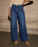 Aria Basics European And American Cross-Border High-Waisted Jeans For Women 2025 Spring New Slimming Wide-Leg Retro Style Elegant_ecoleips.com