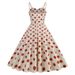 Vintage Qing Suspender Neckline Skirt Cinched Waist High Waist Midlength Bridesmaid Large Swing Dress Wholesale_ecoleips.com