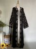Hot Selling Ramadan Rhinestone Cardigan Islamic Dresses With Pockets Kebaya Muslim Kimono Abaya Dubai Modest Clothing Women Red_ecoleips.com