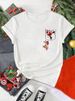European And American Cross-border Foreign Trade Wholesale Clothing Christmas-themed Round-neck Plus-size Short-sleeve_ecoleips.com
