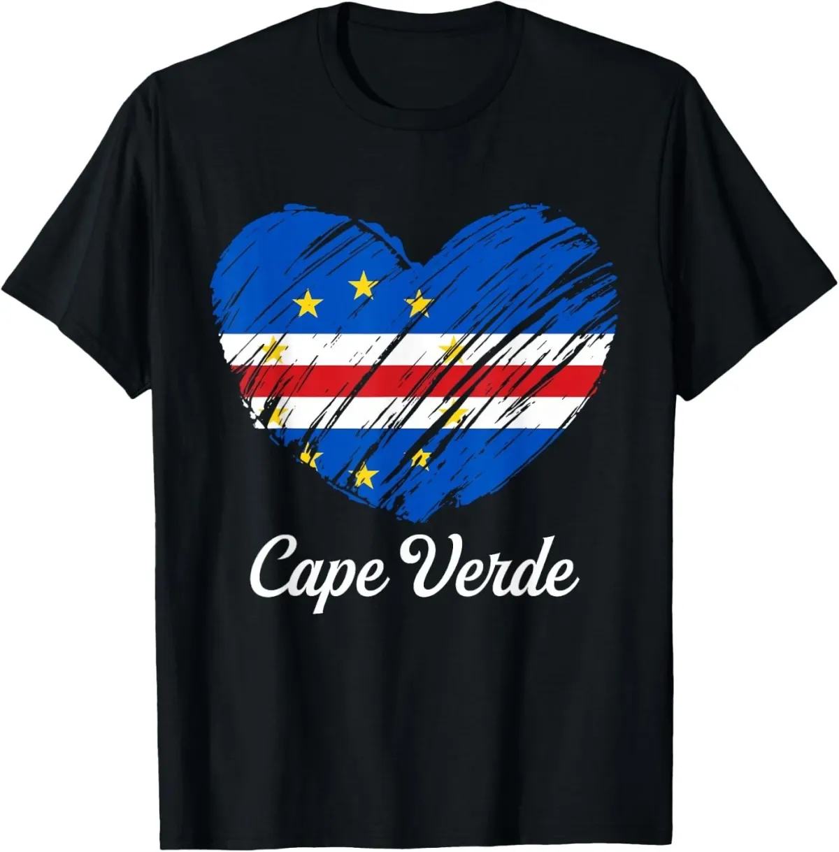 Women's T-Shirts Verde Flag Pride Cape Verdean Heart Roots Women Kids T-Shirt_ecoleips.com