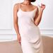 Women's Ribbed Spaghetti Strap Dress - Sexy Bodycon Mini Dress For Summer Casual Wear & Sleepwear, Comfortable Stretchy Fit_ecoleips.com