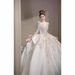 Vintage Long Sleeve Wedding Dress For Bride – Lace A-Line Ball Gown With Cathedral Train, High Waist Princess Sleeves, Winter Elegant Bridal Gown_ecoleips.com