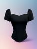 Aria Basics Aria Basics European And American Street Style French Short Sleeve Fishbone Waist Cincher Chest Pad Tube Off-Shoulder Slim Fit Vest_ecoleips.com