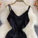 2024 Sexy Backless Lace Patchwork Knitted Split Summer Dress Women Black Mini Party Dress Bodycon Sheath Night Club Outfits_ecoleips.com