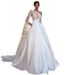 Simple Main Wedding Dress New Fashion Train Design For Women's Wedding Party Wear_ecoleips.com