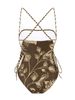Women's Elegant Two-Piece Swimsuit Set American Style Beach Dress High-End Design_ecoleips.com