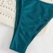 Omen's Adjustable Bikini Set – Seamless & Tie-Front Design, Nylon-Spandex Blend, Olive Green (S-L) Saltwater-Resistant_ecoleips.com