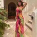 Women's Clothing New Women's Fashion Print Slim Sexy Backless Suspender Dress_ecoleips.com