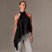 Sexy Halter Neck Camisole Women's Top Backless Solid Color Slimming Lace Irregular Hem Versatile_ecoleips.com